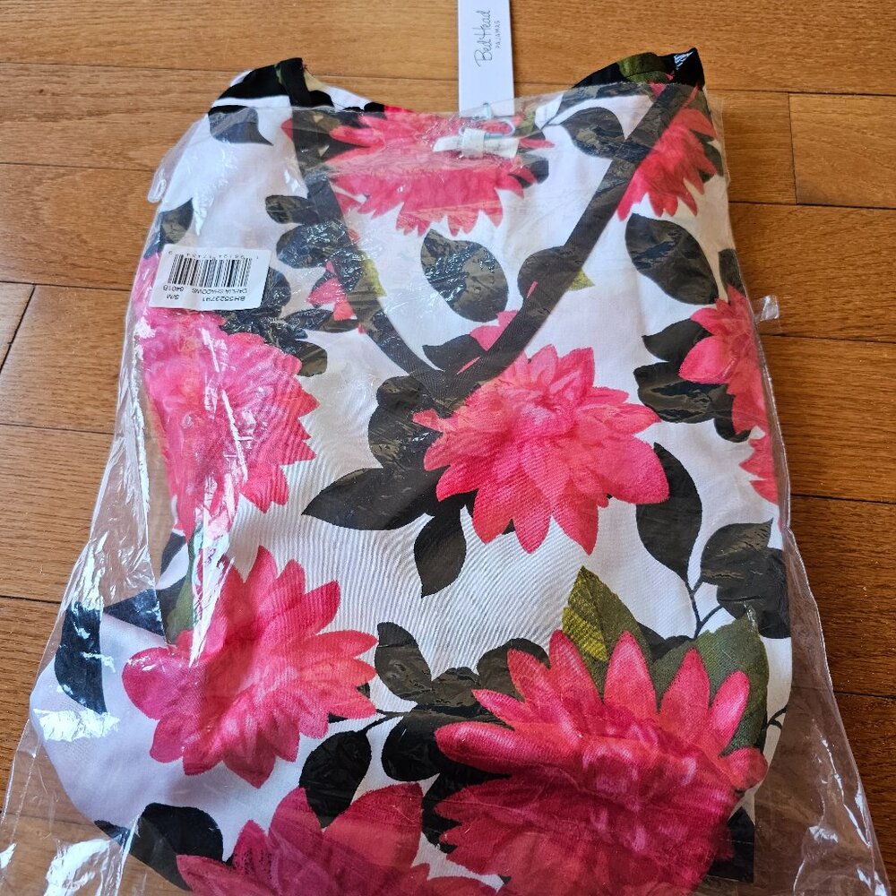 Bedhead Pajamas Cotton Sateen Caftan Dahila print